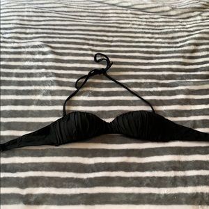 black strap/strapless bikini top